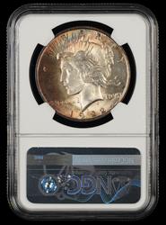 1922 $1 Mint Error Reverse Struck Thru Bill Fivaz Signature Label NGC MS63