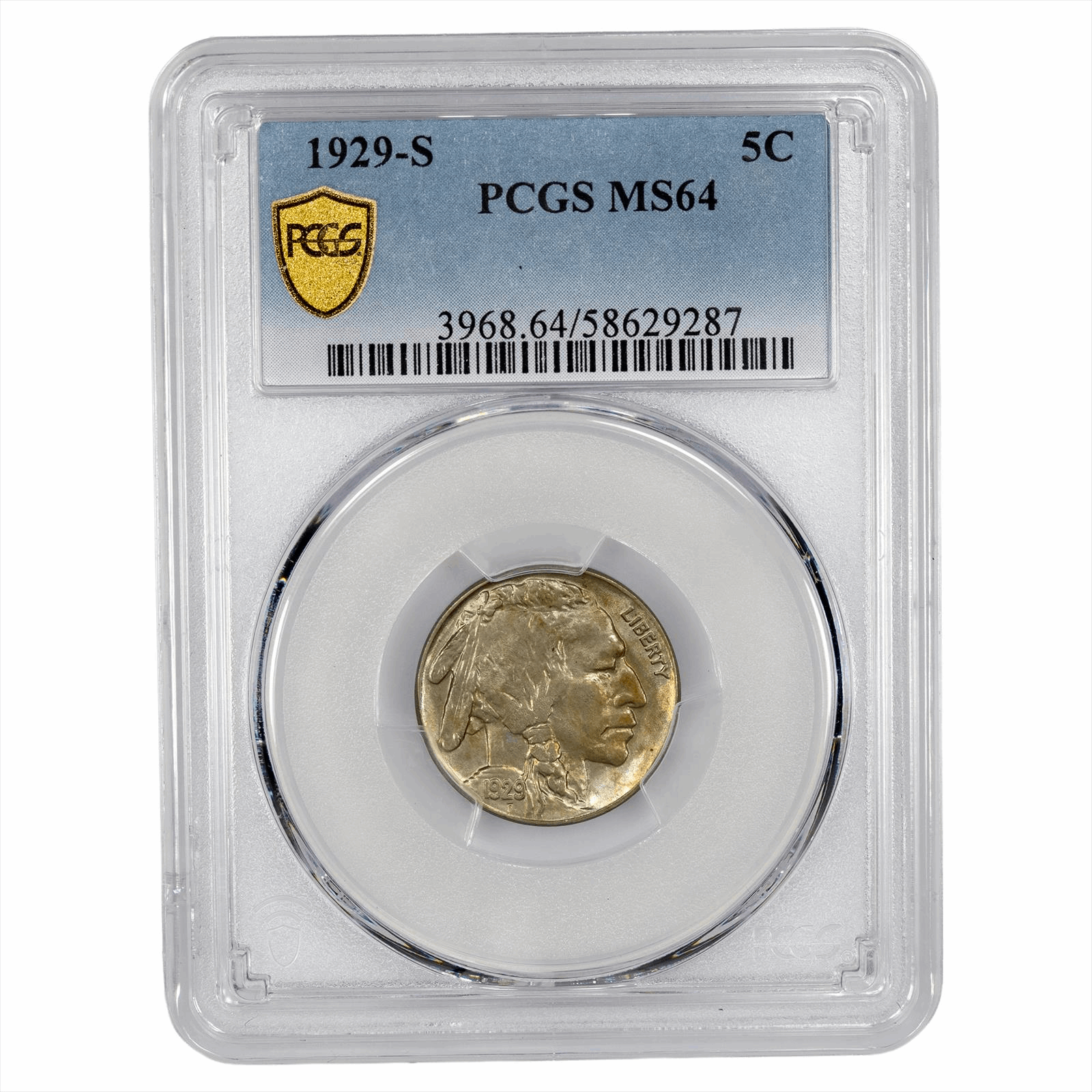 1929-S Buffalo Nickel 5C PCGS MS 64