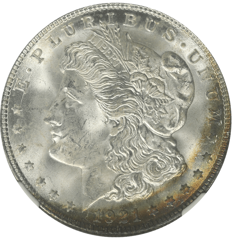 1921 Morgan Silver Dollar NGC MS 65 