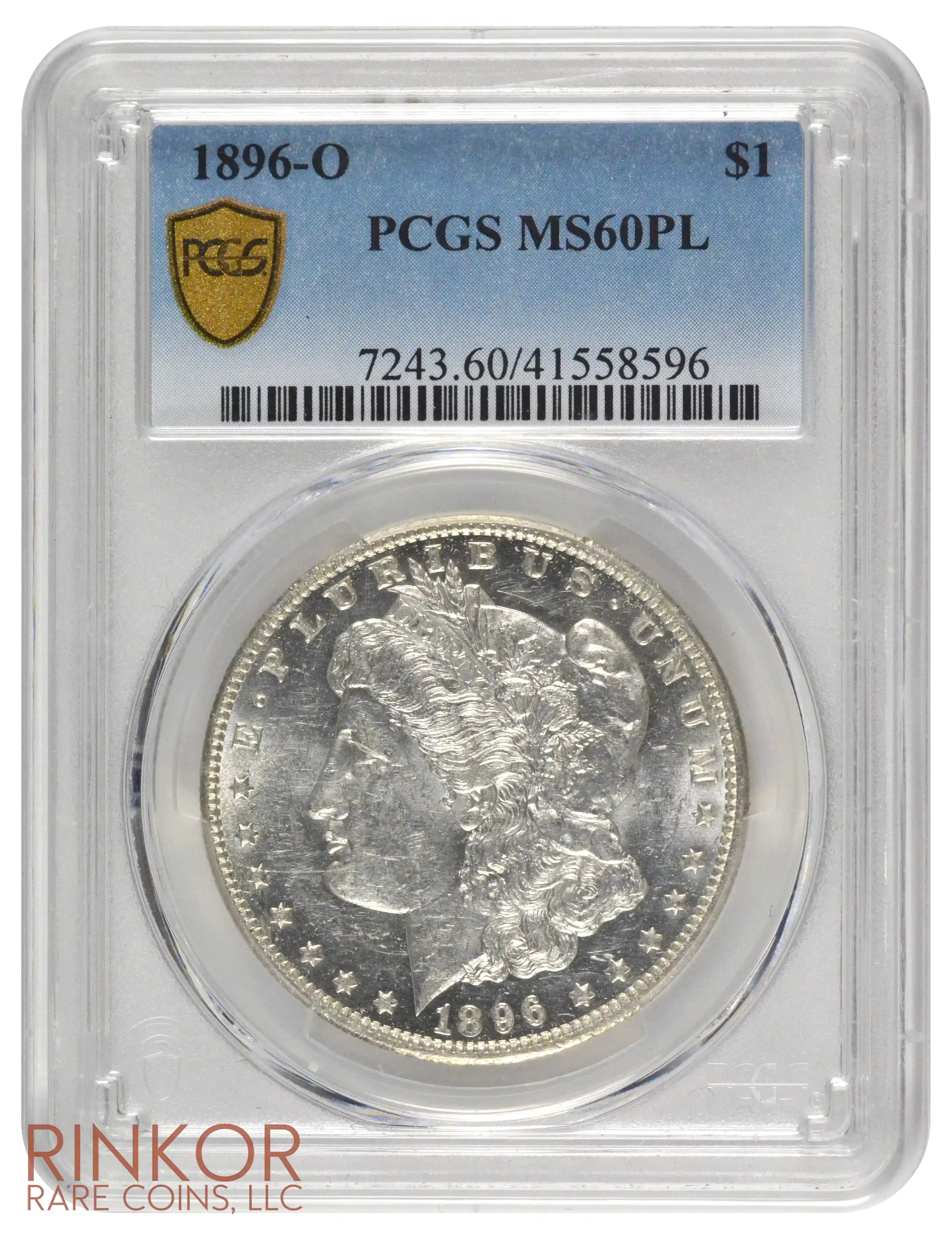 1896-O $1 PCGS MS 60 PL