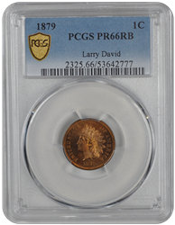 1879 Indian Head PCGS RB 66