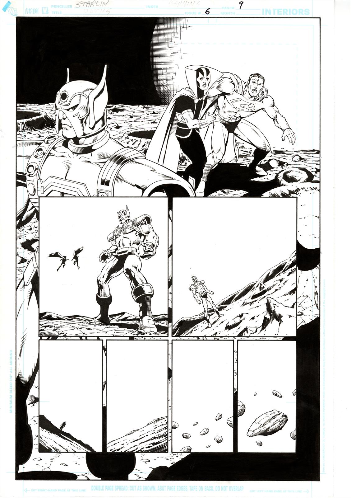 Death of the New Gods #6, Page 9 Artist:  Jim Starlin (Penciller) ,  Art Thibert (Inker) Media Type: Pen and Ink Art Type: Interior Page 