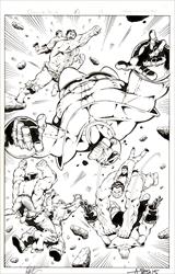 Thanos vs. Hulk #2, Page 13 Artist:  Jim Starlin (Penciller) ,  Andy Smith (Inker) Media Type: Pen and Ink Art Type: Interior Page 