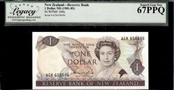 New Zealand Reserve Bank 1 Dollar ND 1981-85 Superb Gem New 67PPQ 