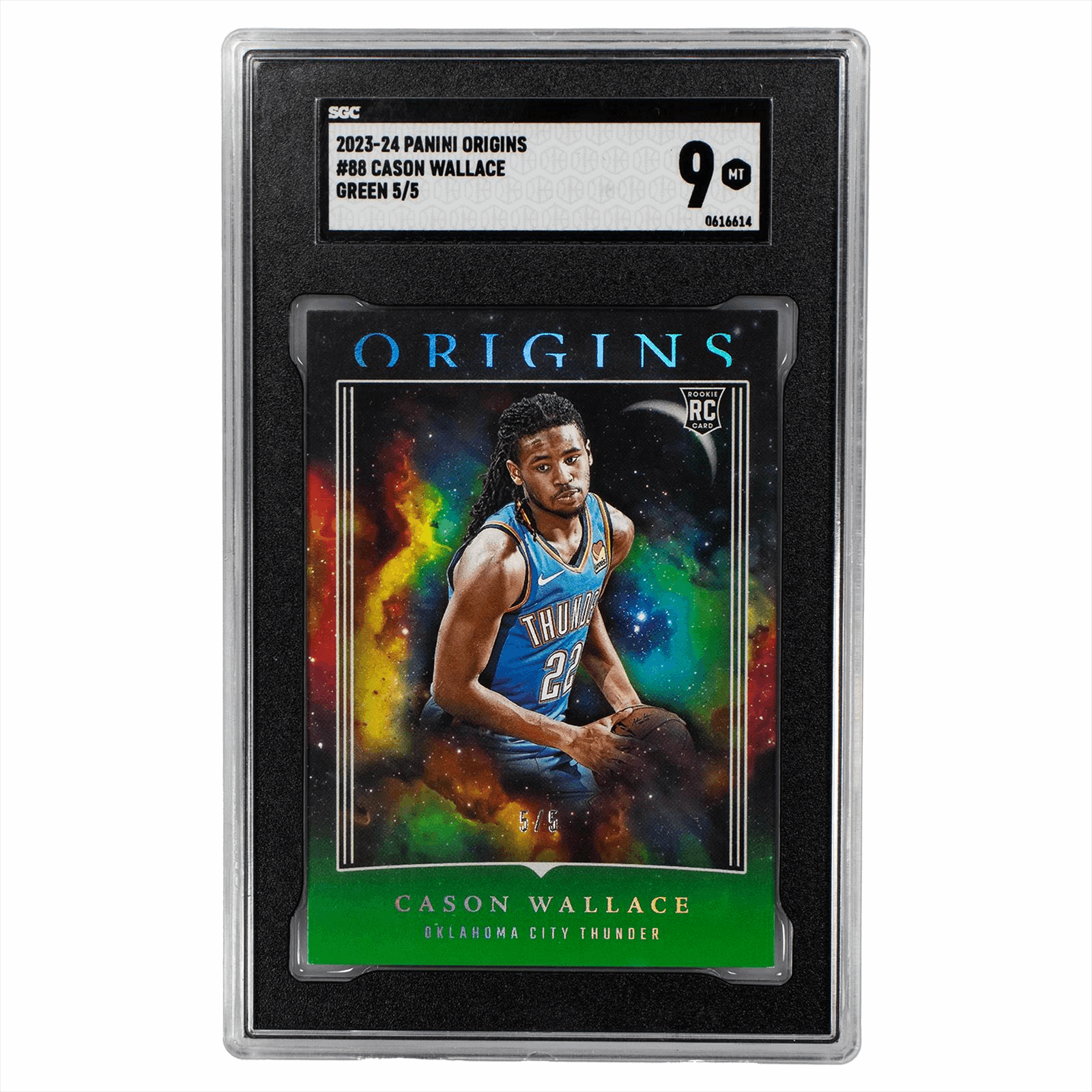 2023-24 Panini Origins Cason Wallace Green #88 SGC Mint 9 
