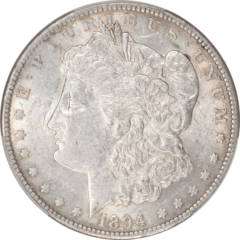 1894 Morgan Silver Dollar $1, PCGS AU55 - Original Coin
