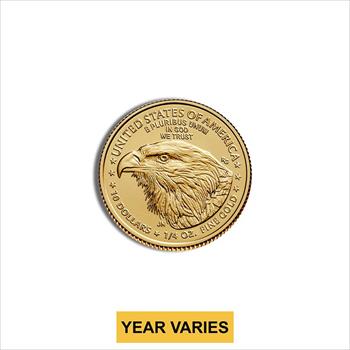 1/4 oz Gold Eagle - BU (Year Varies) image 1