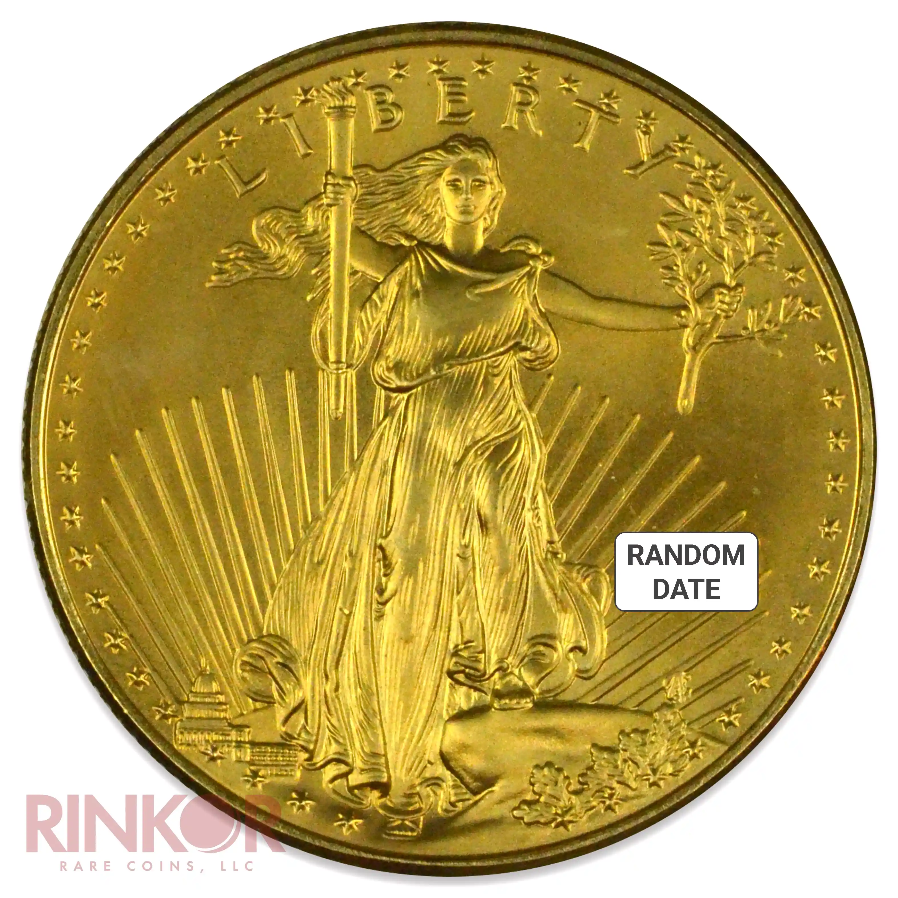 1/2oz American Gold Eagle Gem BU (Random Date)