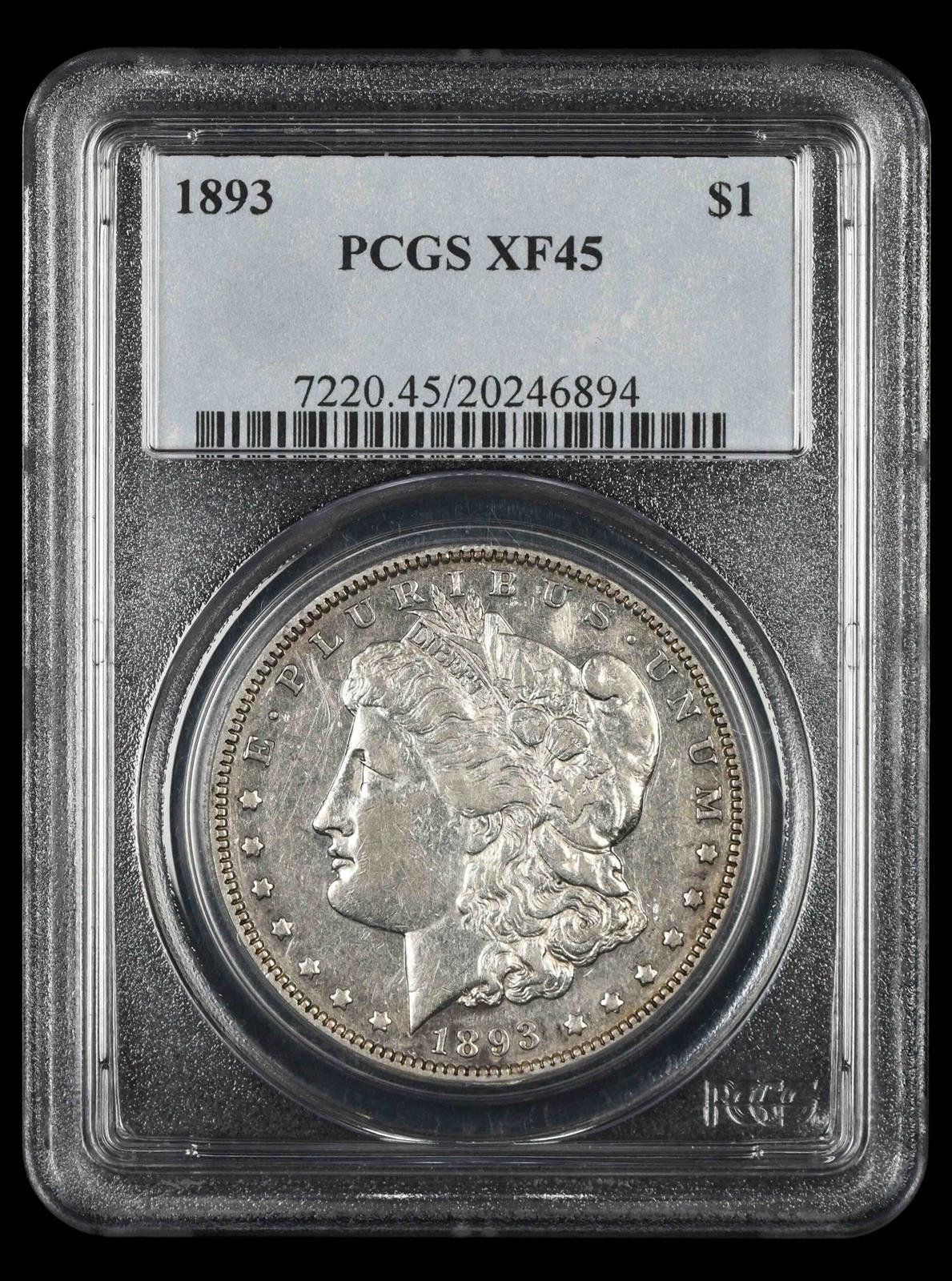 1893 $1 PCGS XF-45