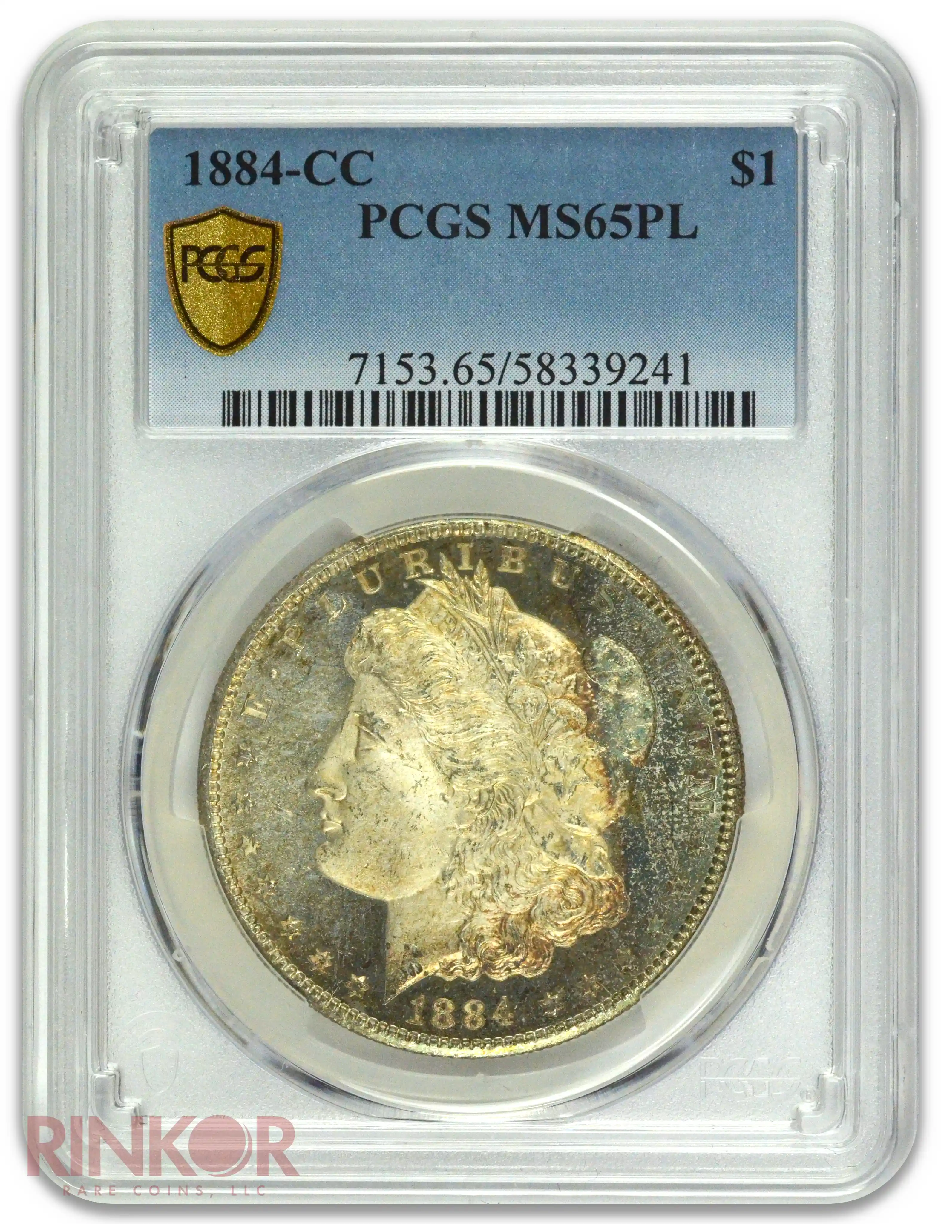 1884-CC $1 Morgan Dollar PCGS MS 65 PL