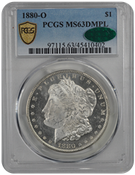 1880-O Morgan PCGS CAC DMPL 63 