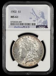 1902 $1 NGC MS 61