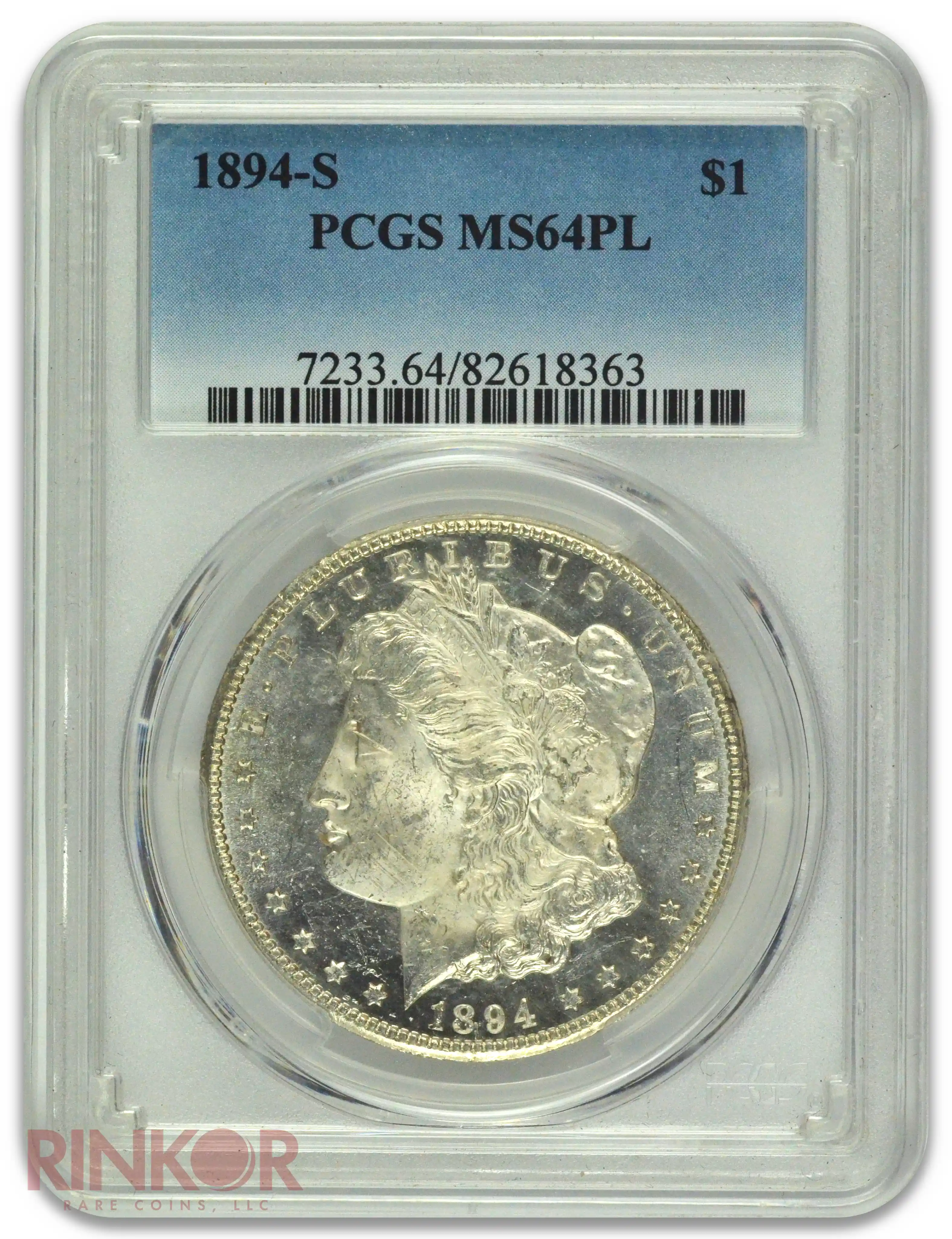 1894-S $1 Morgan Dollar PCGS MS 64 PL