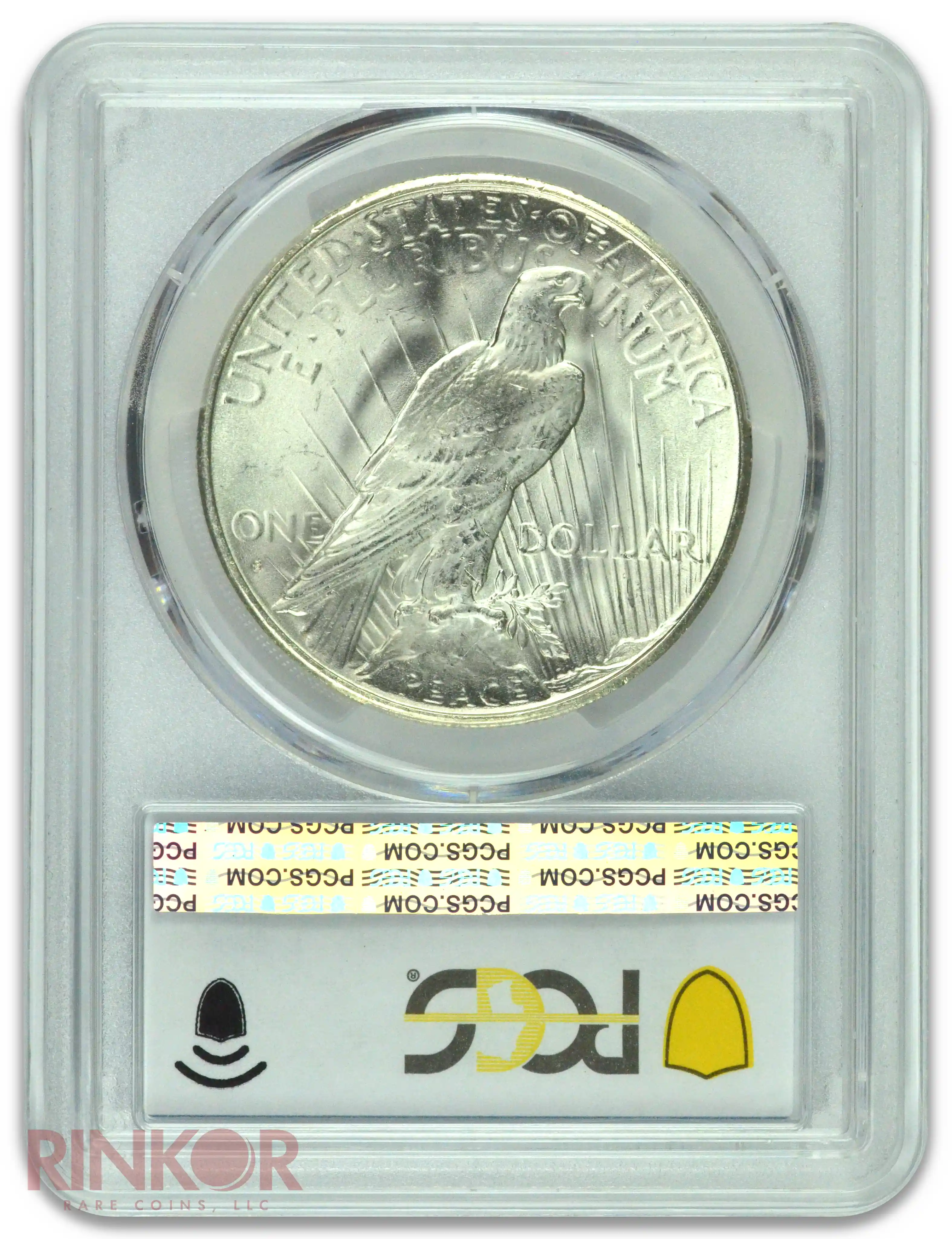 1935-S $1 Peace Dollar PCGS Reverse
