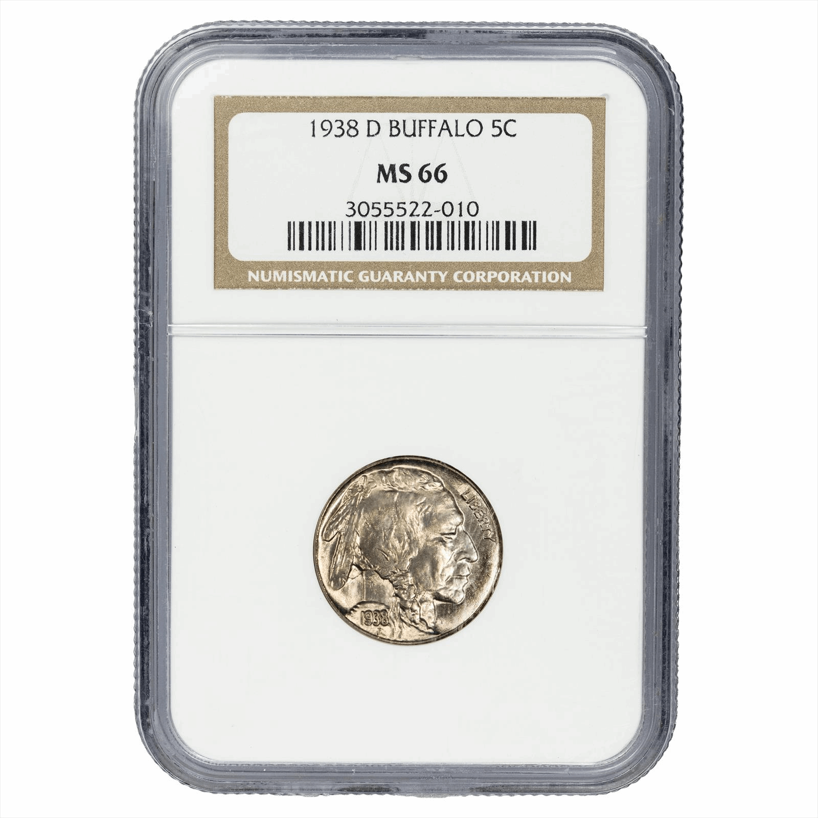 1938-D Buffalo Nickel 5C NGC MS 66