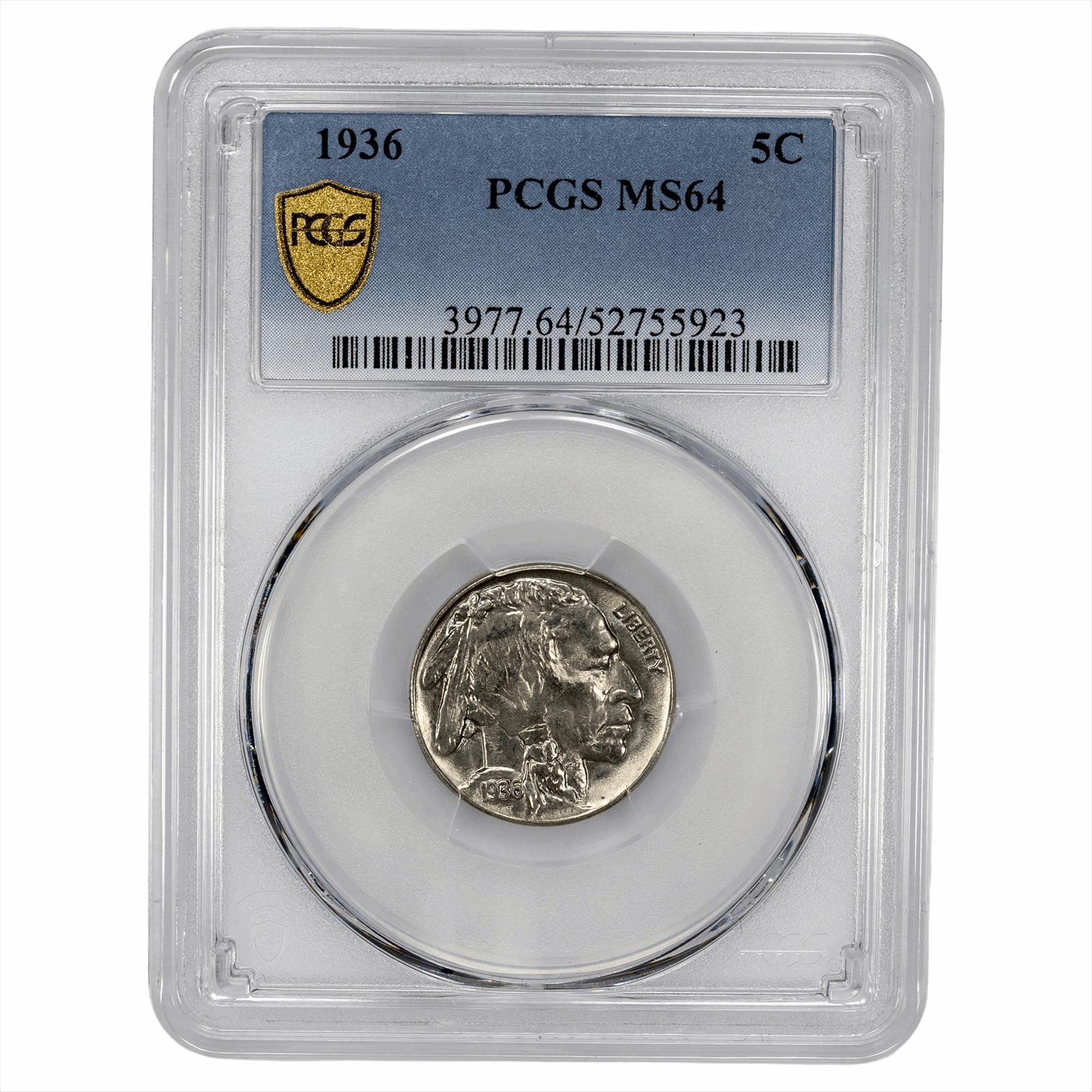 1936 Buffalo Nickel 5C PCGS MS 64