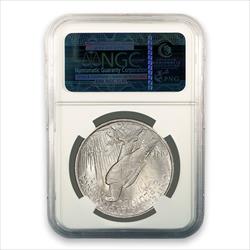 Common Date $1 Peace Silver Dollar NGC MS64 