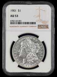 1901 $1 NGC AU53 AU53