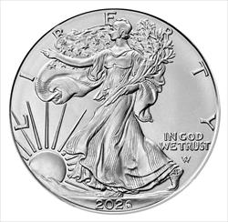 2026 $1 1oz. American Silver Eagle, BU 