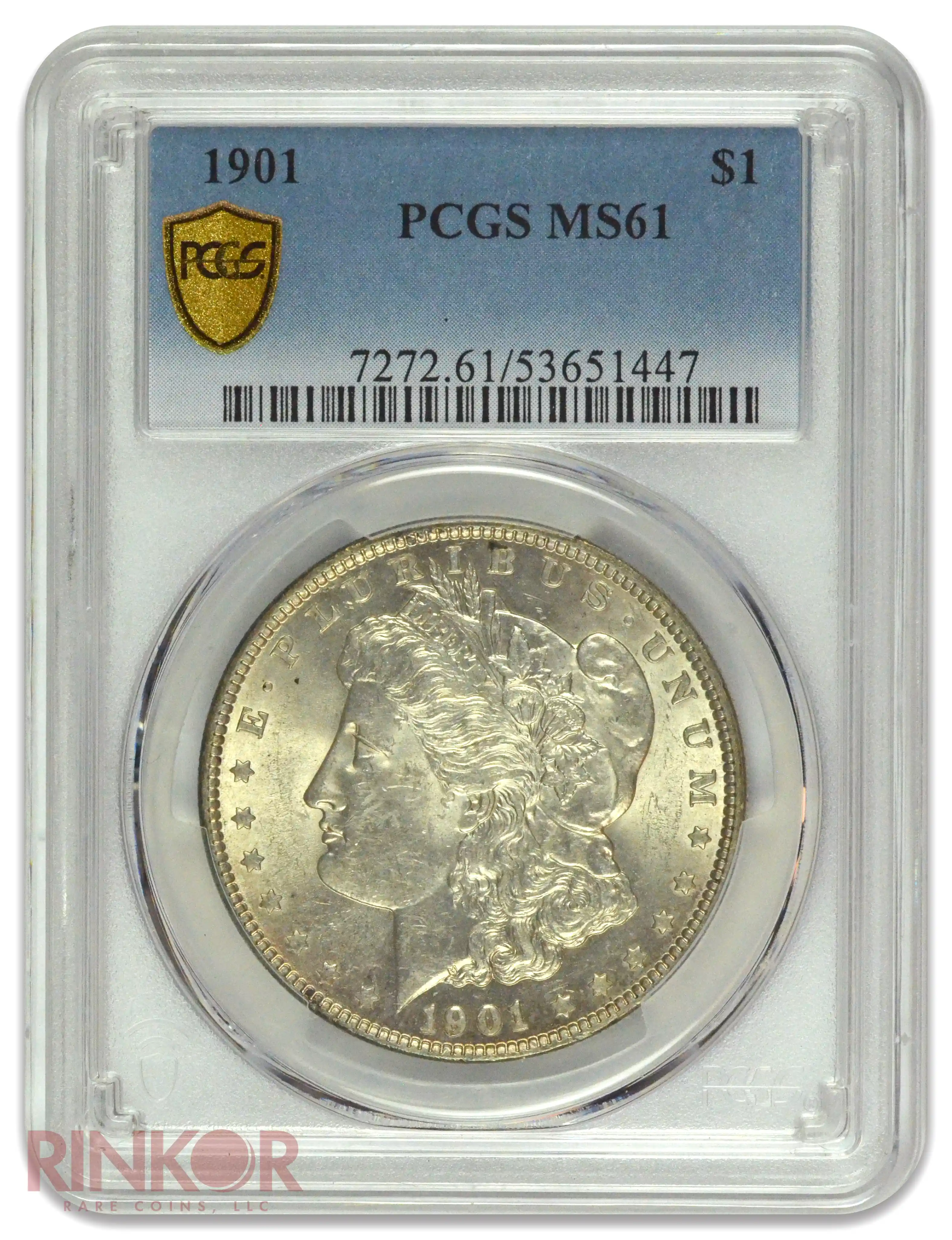 1901 $1 Morgan Dollar PCGS MS 61