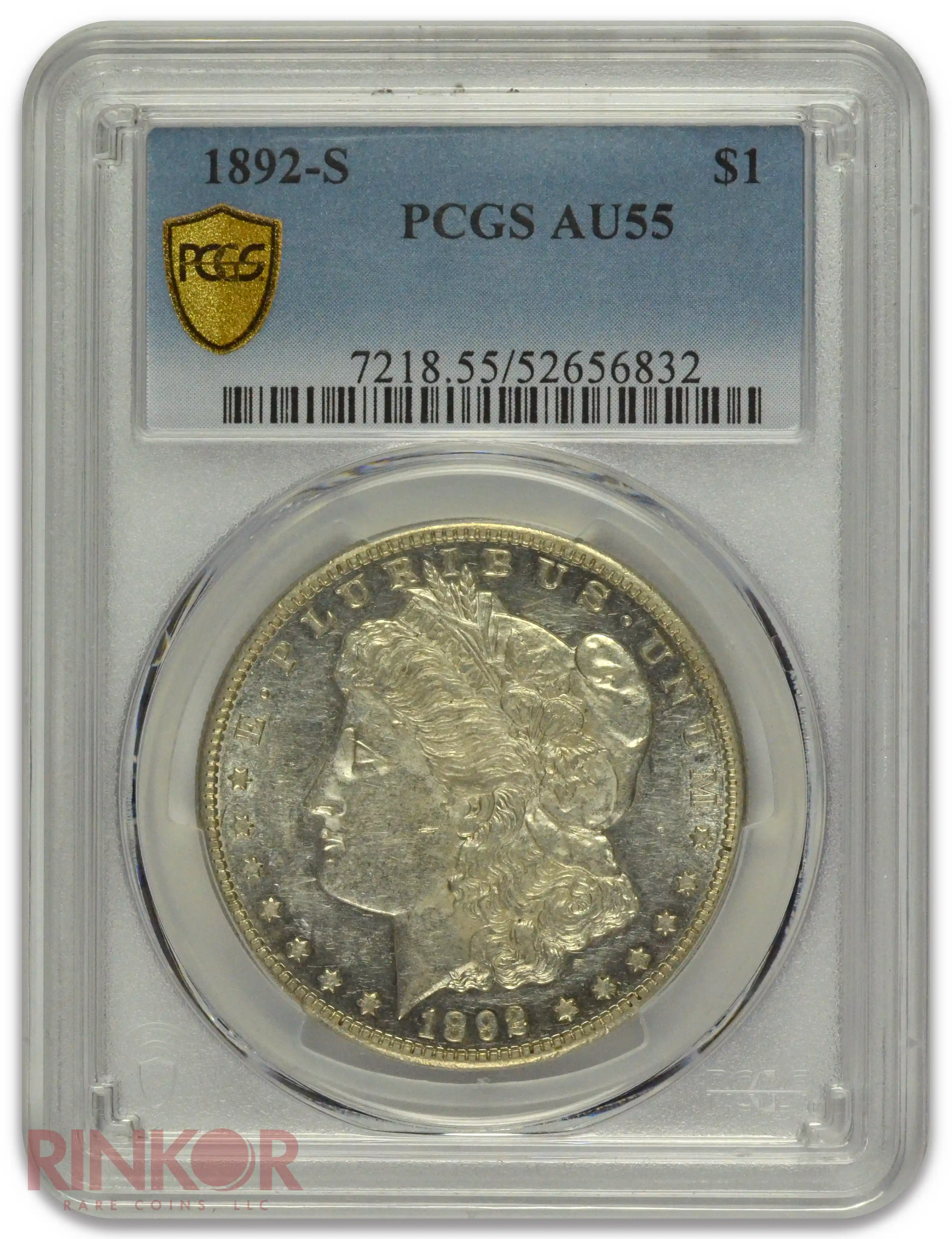 1892-S $1 Morgan Dollar PCGS AU-55
