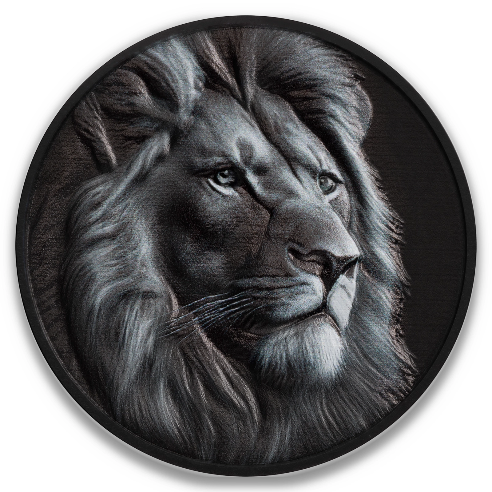 2026 Cook Islands Black and White Lion 1oz Silver Coin Ultra High Relief