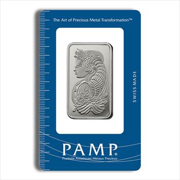 1 oz Platinum Bar - PAMP Fortuna (Carded) image 1