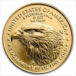 2025 $5 1/10oz. American Gold Eagle, BU 