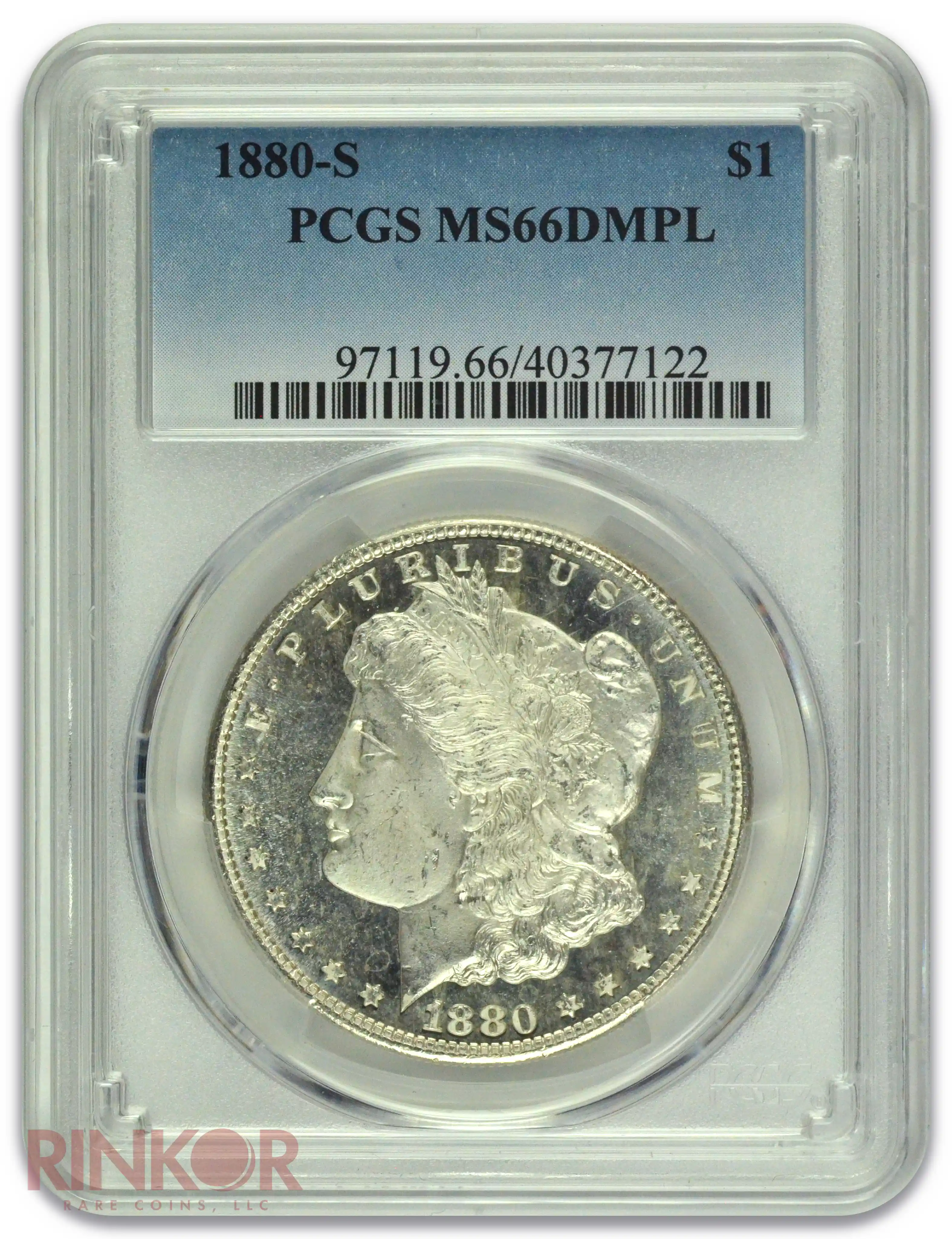 1880-S $1 Morgan Dollar PCGS MS 66 DMPL