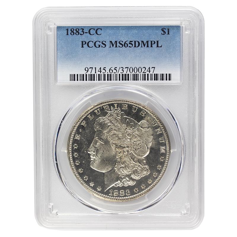 1883-CC Morgan Dollar, $1 PCGS MS 65 DMPL 