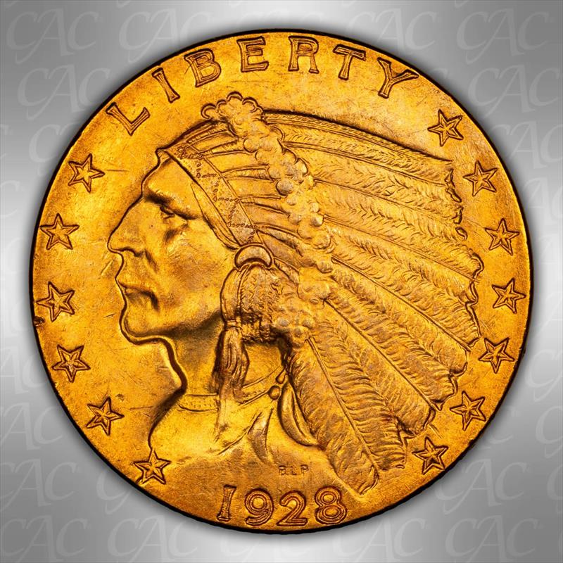 1928 $2.50 CACG MS 65 