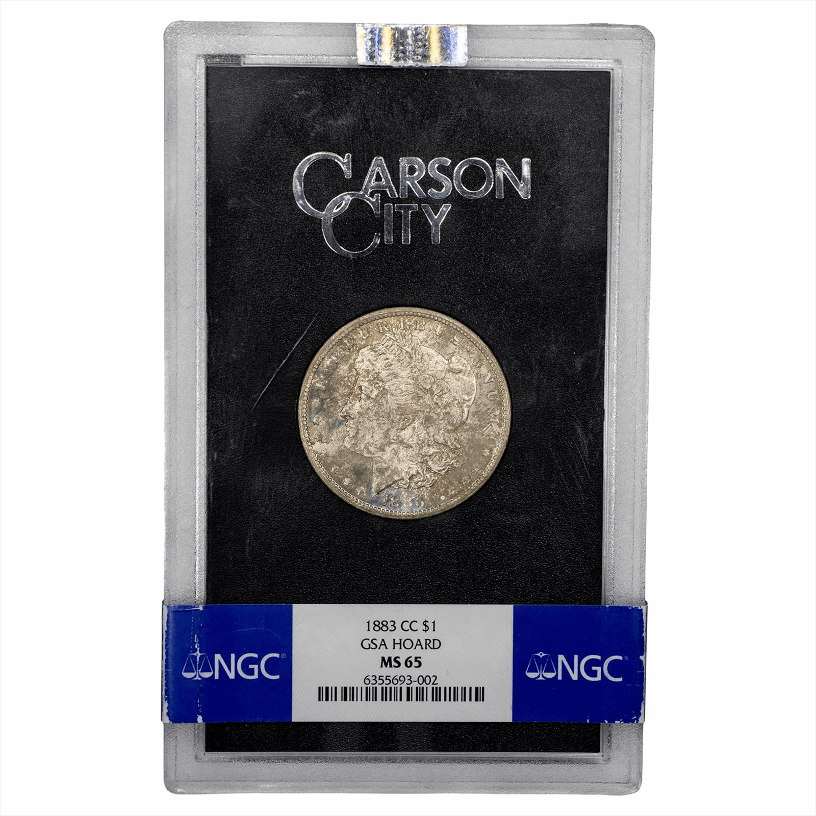 1883-CC Morgan Silver Dollar $1 NGC GSA Hoard MS 65