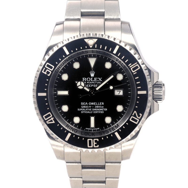 Rolex 44mm Deep Sea 16660 Black Dial Sea Dweller Watch and Card (2014)