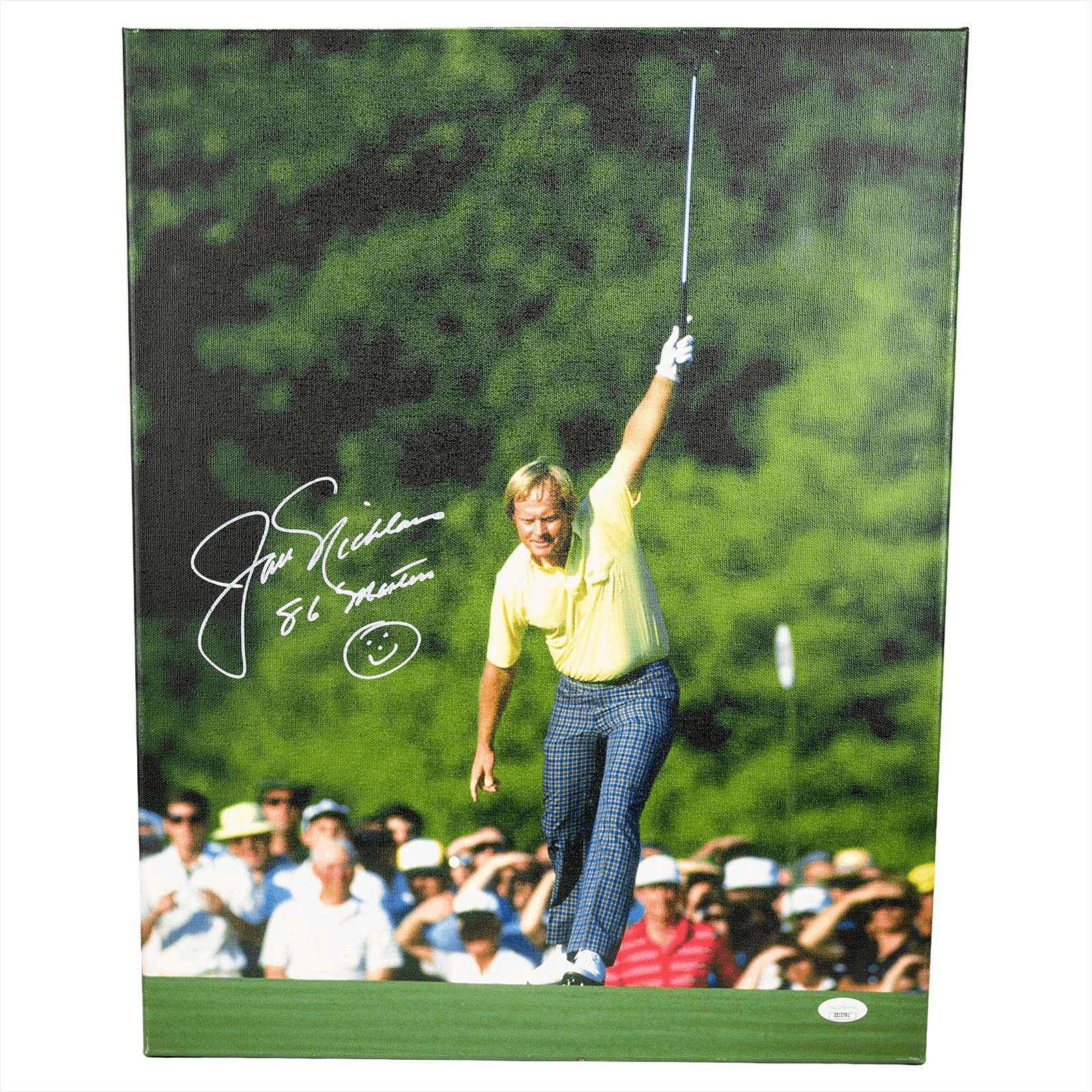 Jack Nicklaus Signed and Inscribed Canvas JSA Certified 