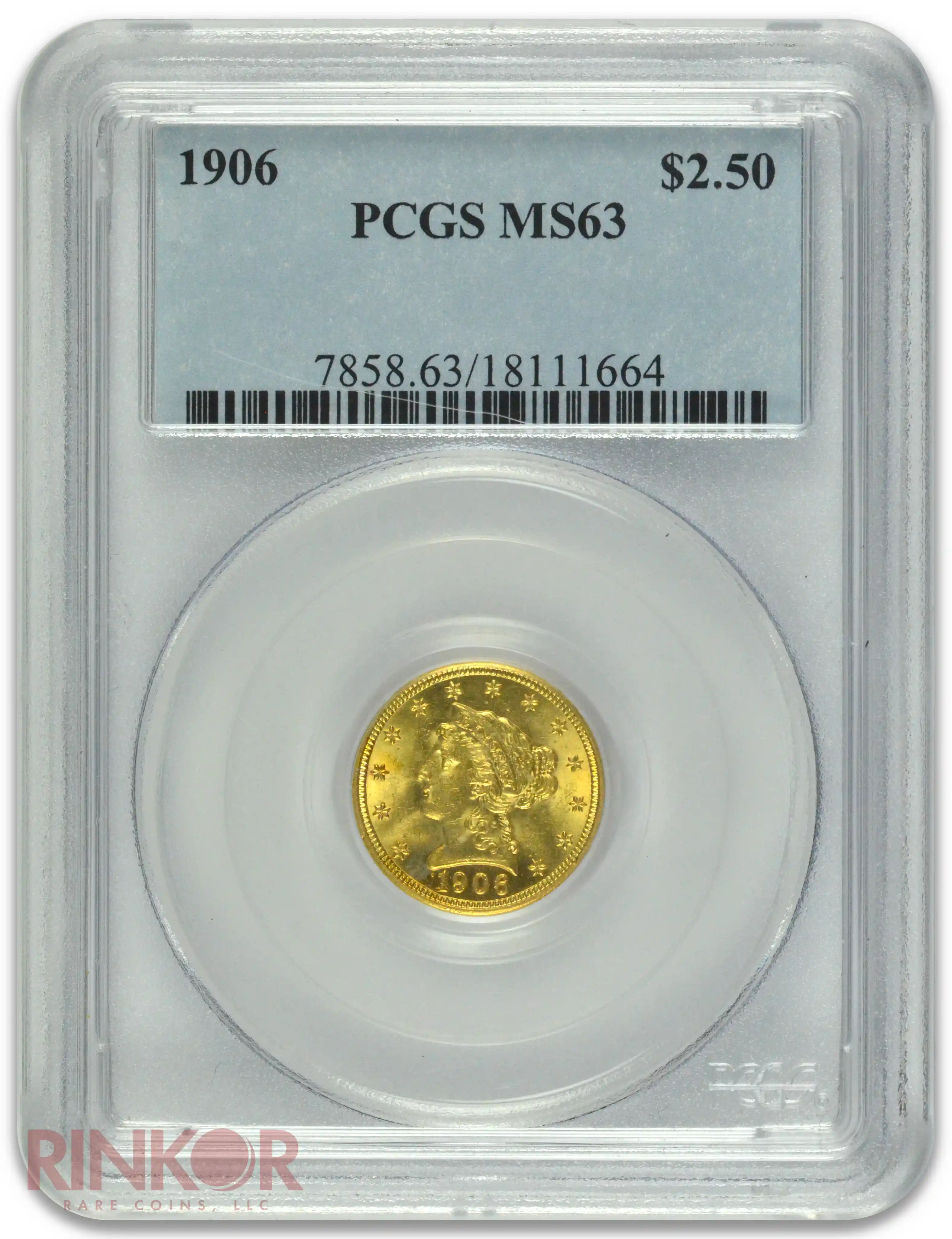 1906 Liberty Head PCGS MS 63