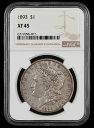 1893 $1 NGC XF-45