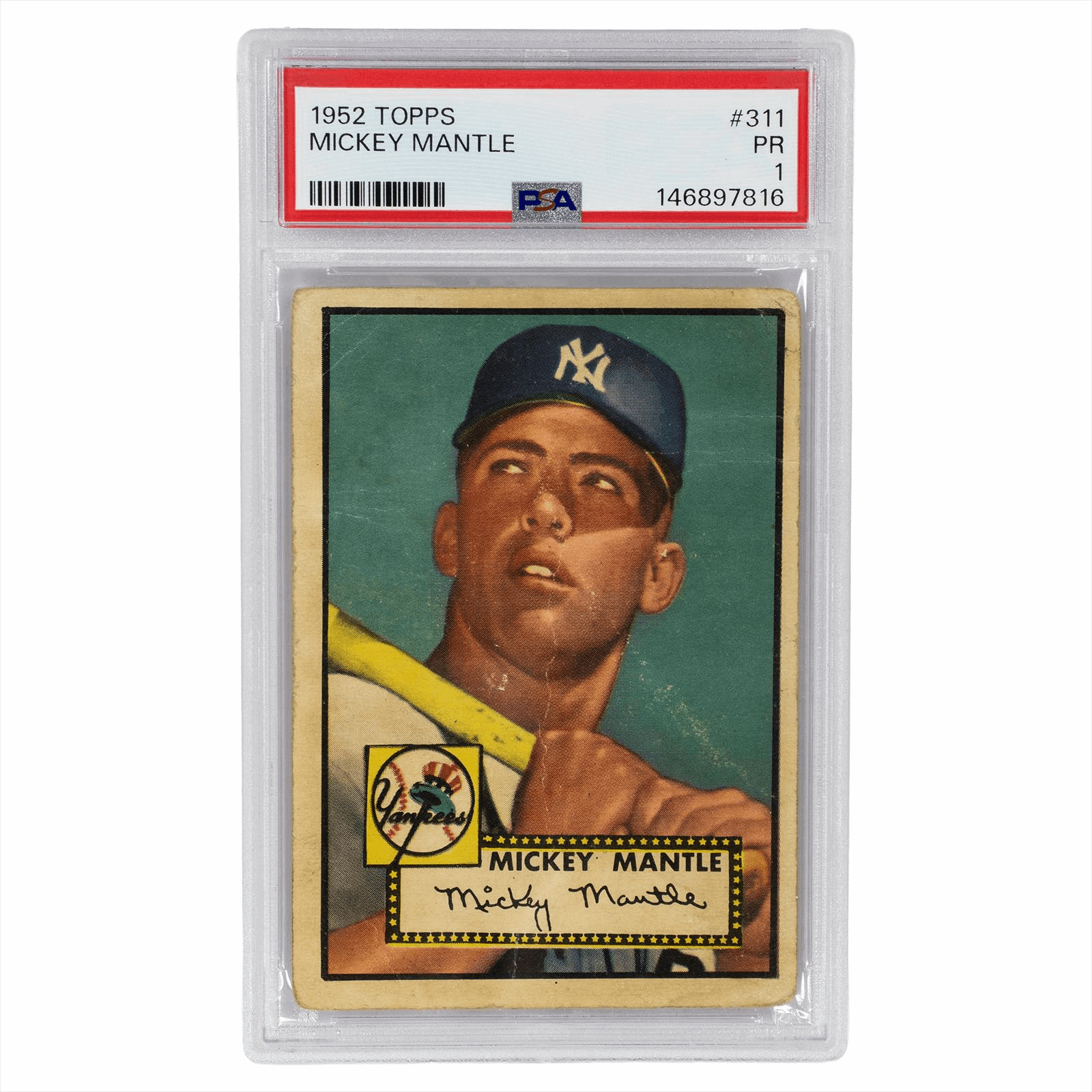 1952 Topps Mickey Mantle #311 PSA Poor 1 
