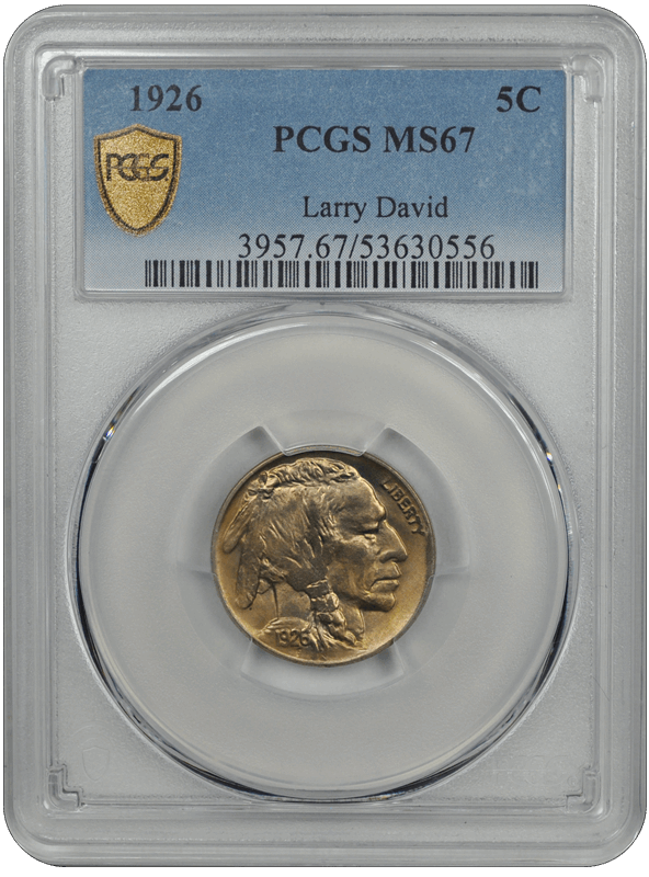 1926 Buffalo PCGS MS 67