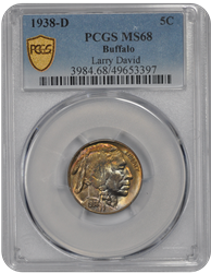 1938-D Buffalo PCGS MS 68