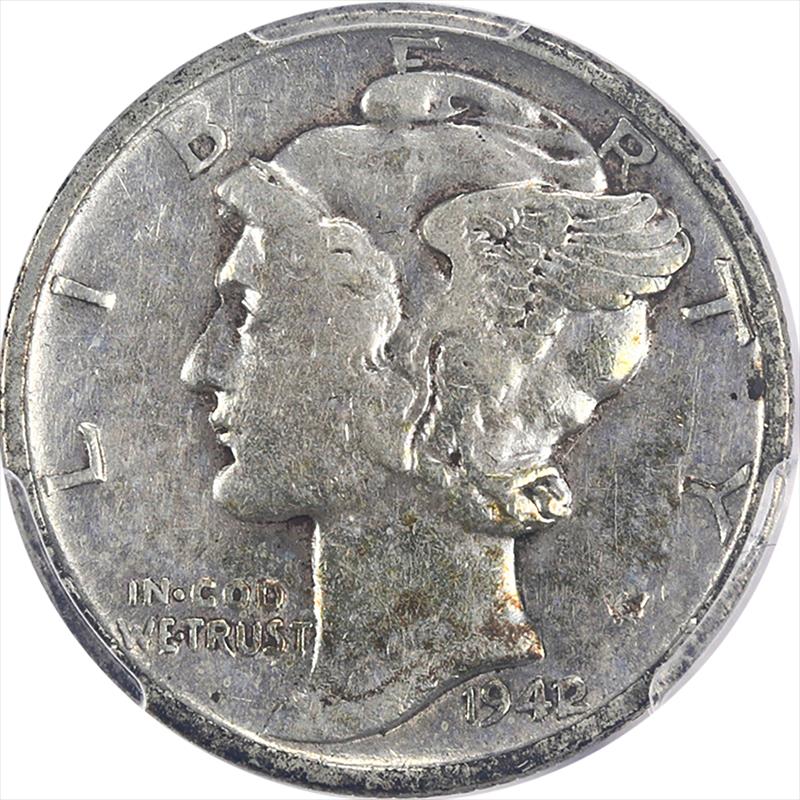 1942/1 Mercury Dime PCGS VF-30 - Nice Original Tone Coin