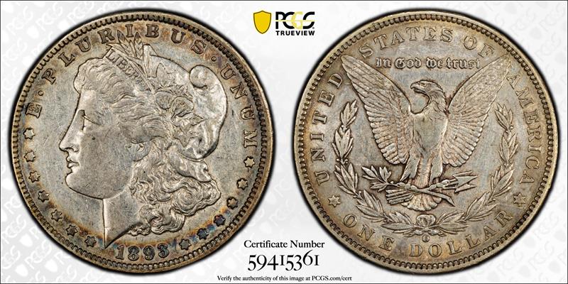 1893-O $1 PCGS XF-45