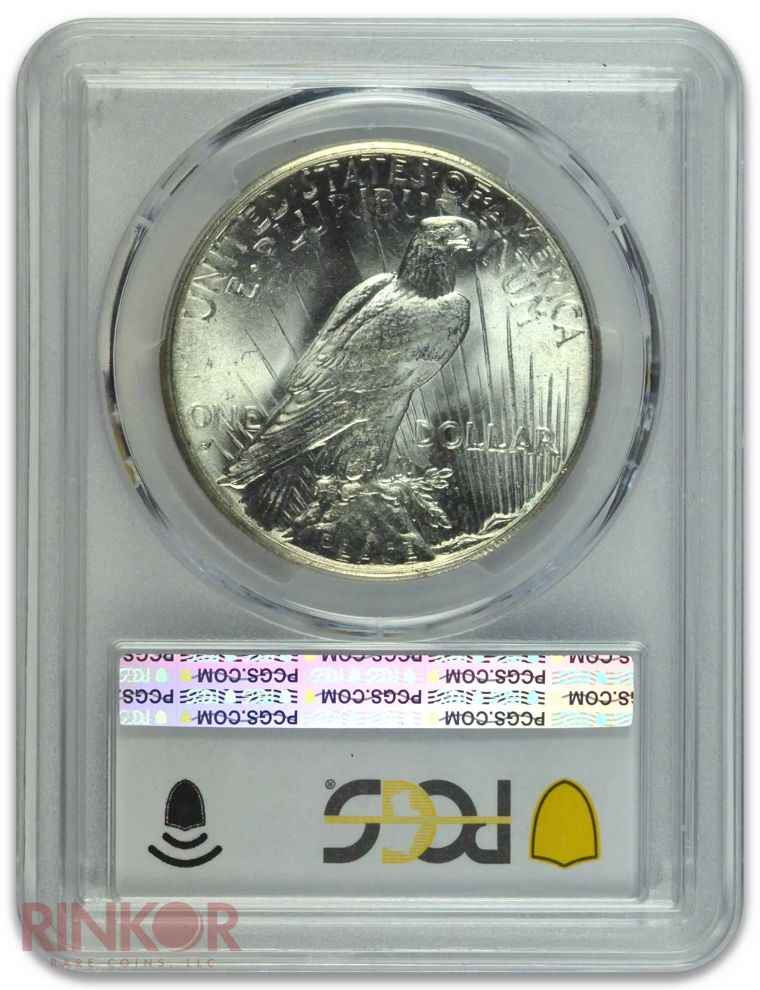1927-S $1 Peace Dollar PCGS Reverse