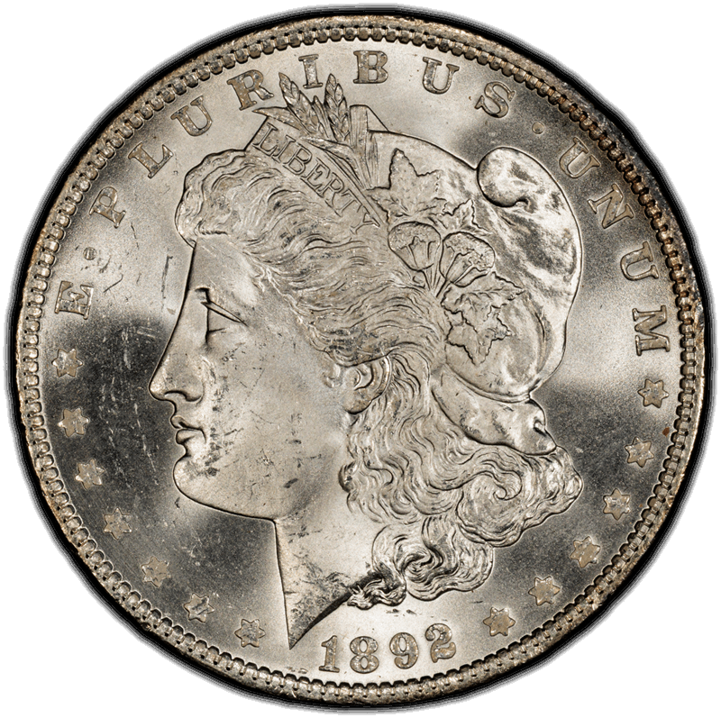 1892 $1 PCGS MS 64 CAC