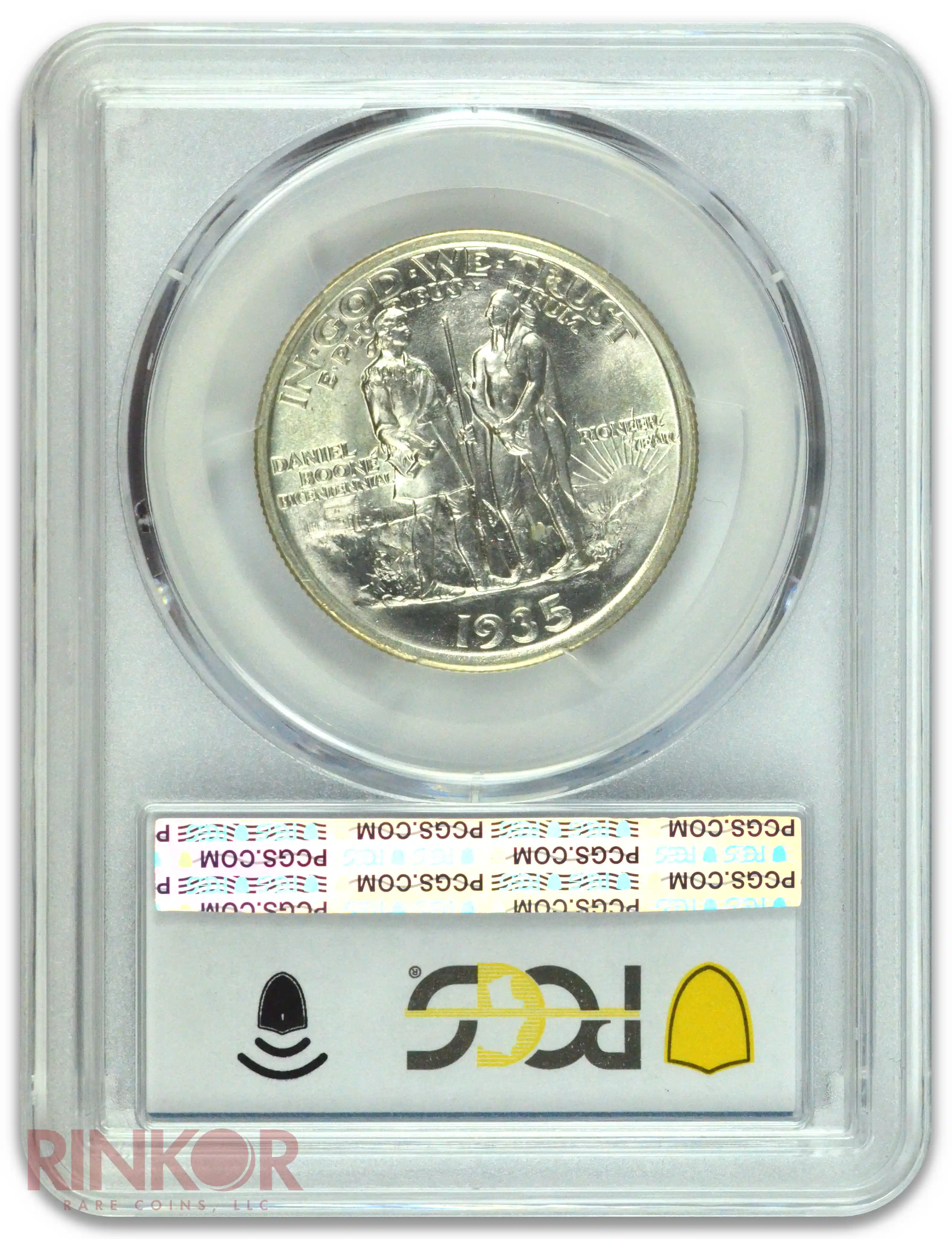 1935 50C Boone Commemorative Half Dollar PCGS MS 65