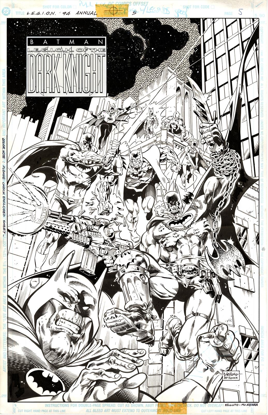 L.E.G.I.O.N. 94 Annual #5 Page 5 Artist:  Sal  Velluto (Penciller) ,  Wayne Faucher (Inker) Media Type: Pen and Ink Art Type: Title Page 