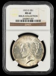 1923 S $1 Biblis Collection NGC  MS62