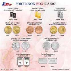Fort Knox Box - Diverse Mega Collection of Precious Metals thumbnail 1