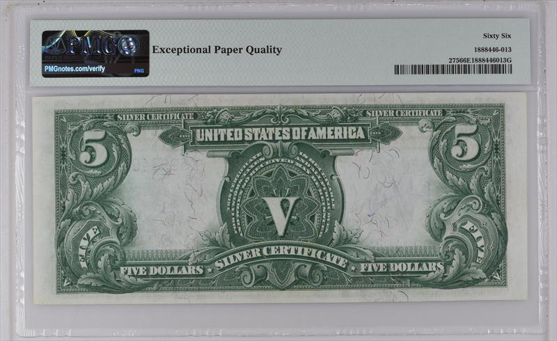 Fr. 275 1899 $5 Chief Silver Certificate PMG 66 EPQ Porter Collection 