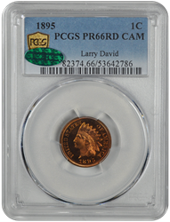 1895 Indian Head PCGS CAC CAM 66