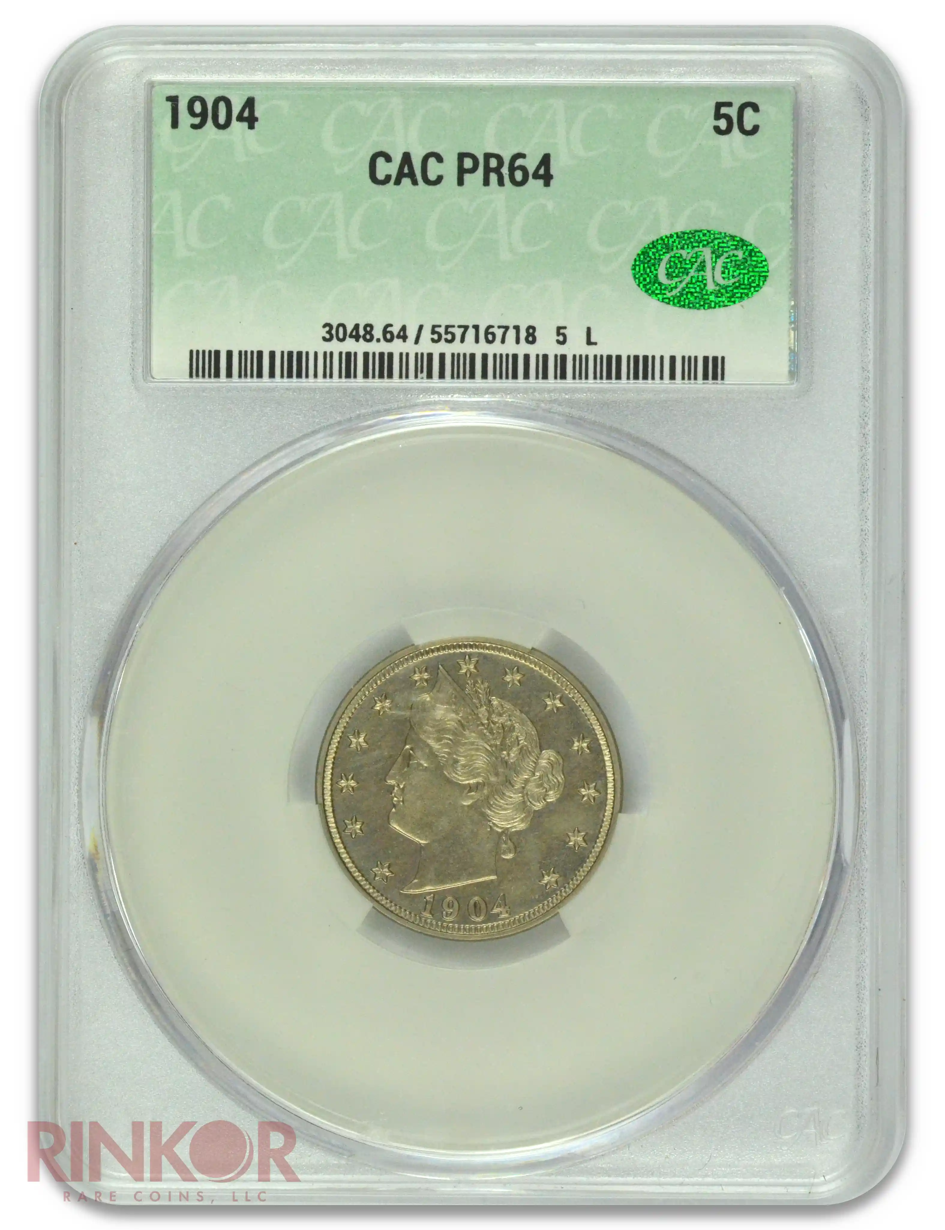 1904 Liberty V Nickel CACG PR 64